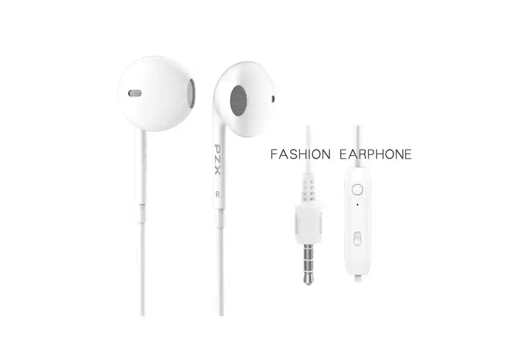 Audifonos Con Cable Plug 3.5mm Pzx H02 Blanco