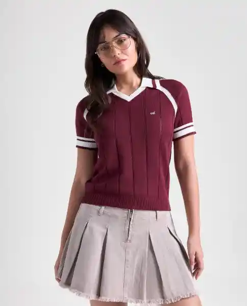 Camiseta Mujer Rojo Talla L 609G013_ROJ191725 Americanino