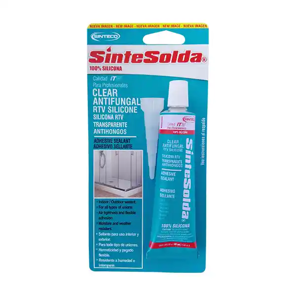 Silicona Sanitaria Transparente 50 Ml Sinteco Itw