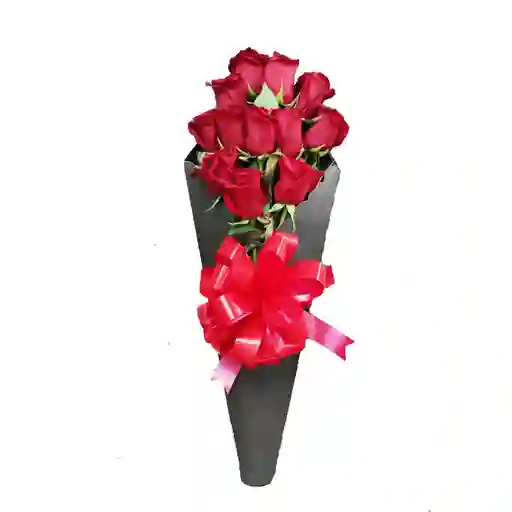 Bouquet De Rosas Rojas X 12 - Flores Frescas