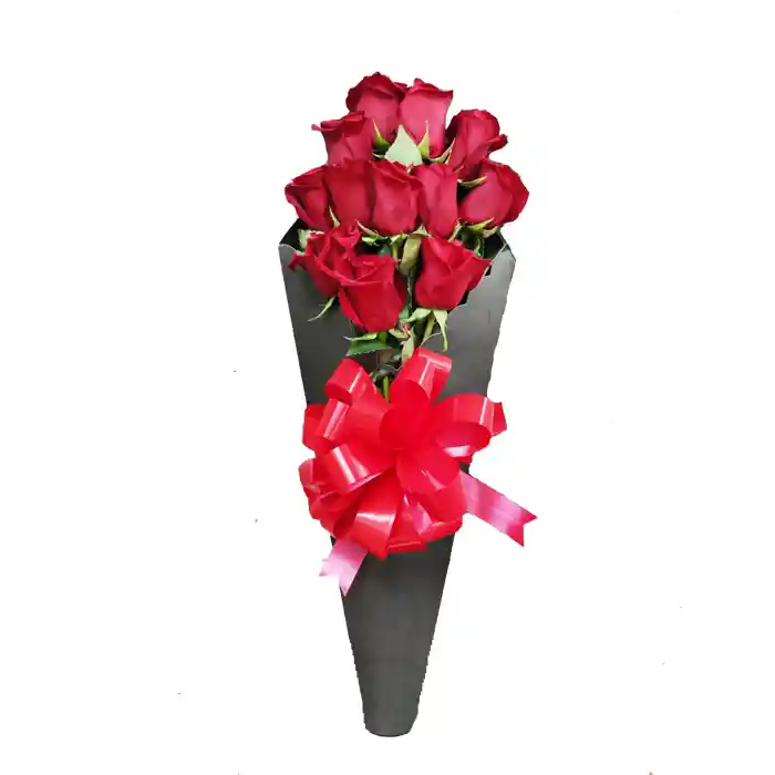 Bouquet De Rosas Rojas X 12 - Flores Frescas