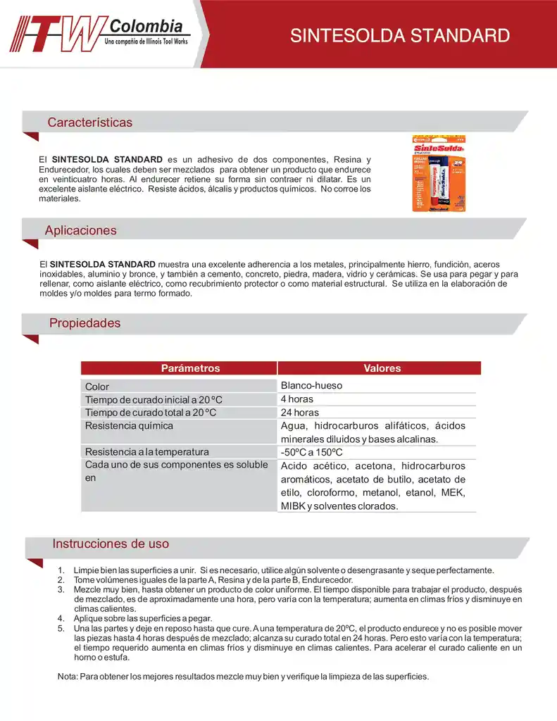 Sintesolda Standard 1/8 Itw