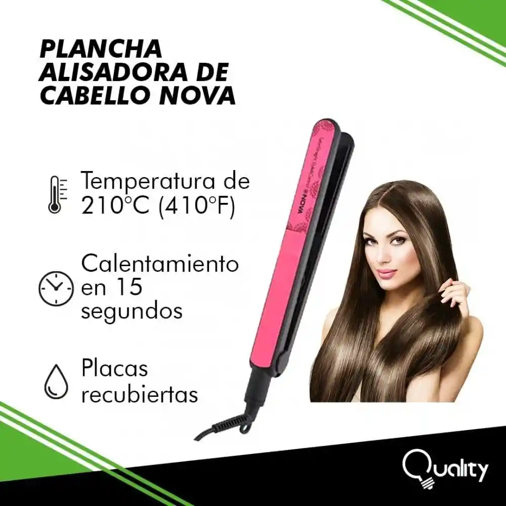 Nova Plancha Alisadora De Cabello