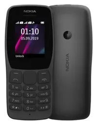 Nokia Celular 110 - 4Mb Camara Juegos Radio Fm -Negro