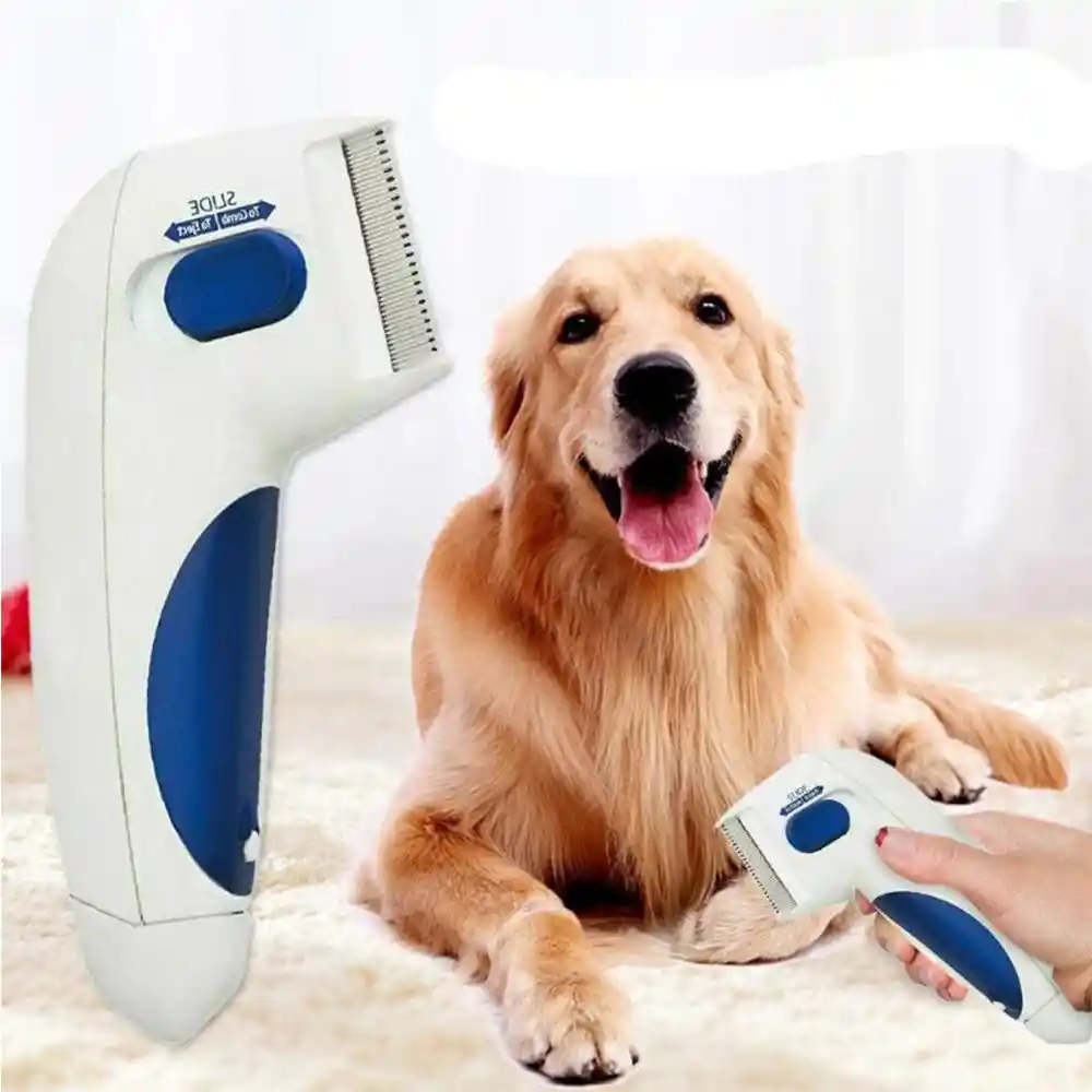 Peine Electrico Antipulgas Cepillo Quita Pulgas Para Mascotas Flea Doctor