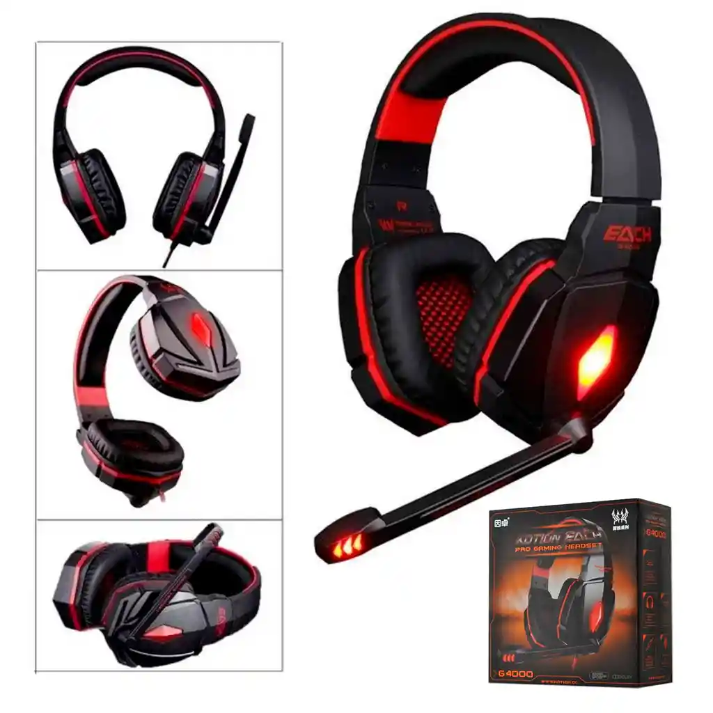 Diadema Audífonos Gamer Kotion G4000 Micrófono Headset Pro Gaming