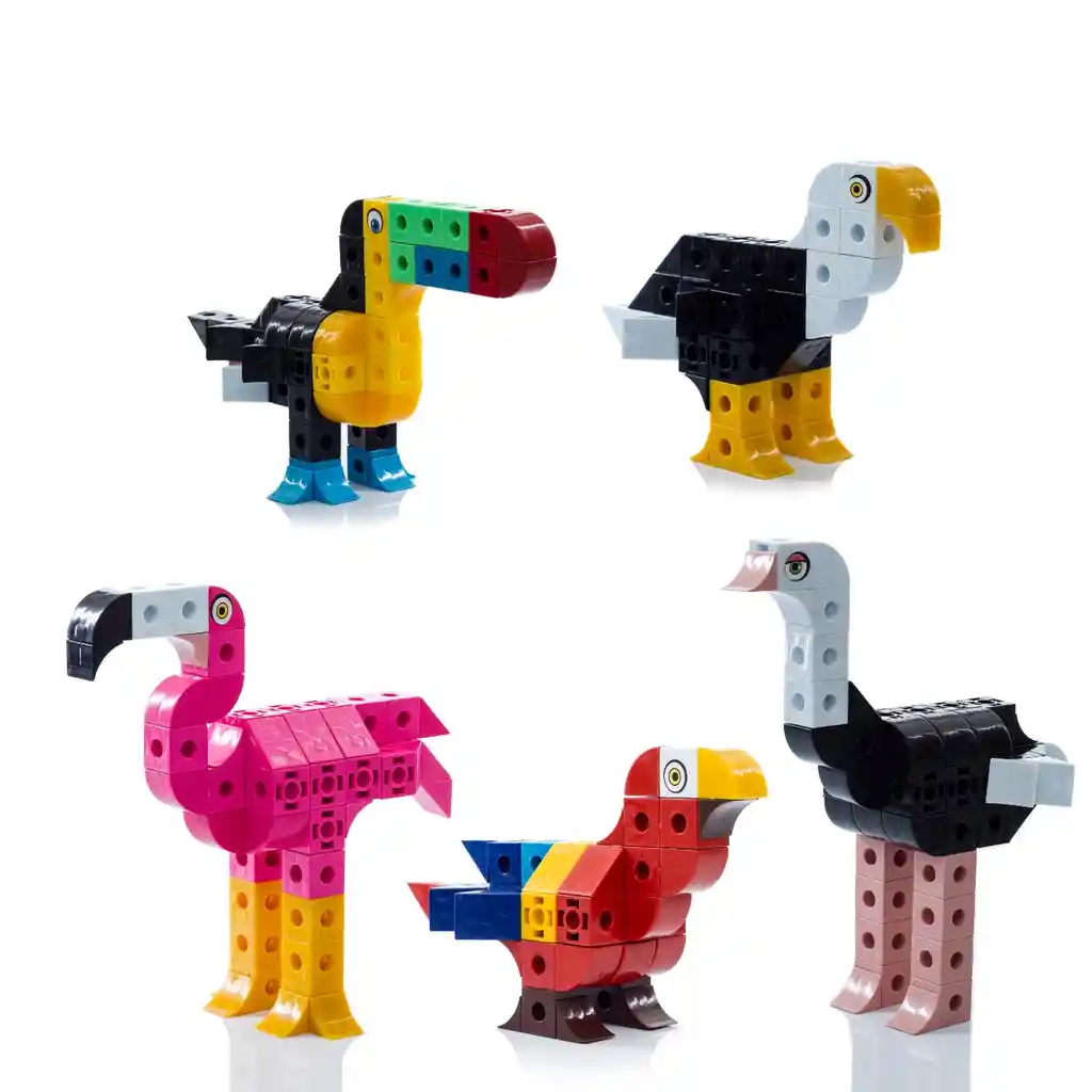 Zoo Cubics Aves set x 5 