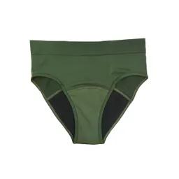 ROPA INTERIOR ABSORBENTE TIPO CACHETERO VERDE MILITAR - TALLA S