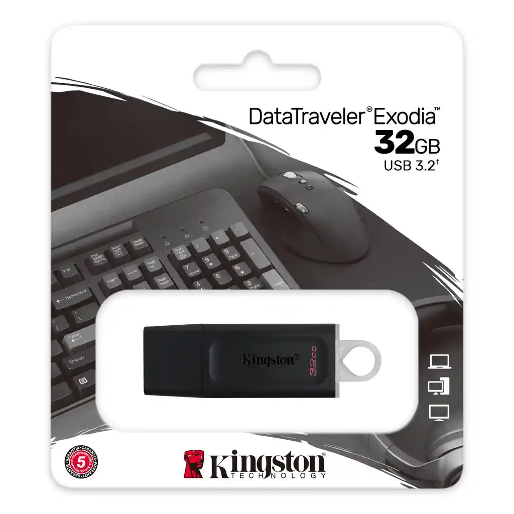 Kingston Memoria Original De 32Gb Datatraveler Exodia Usb 3.2