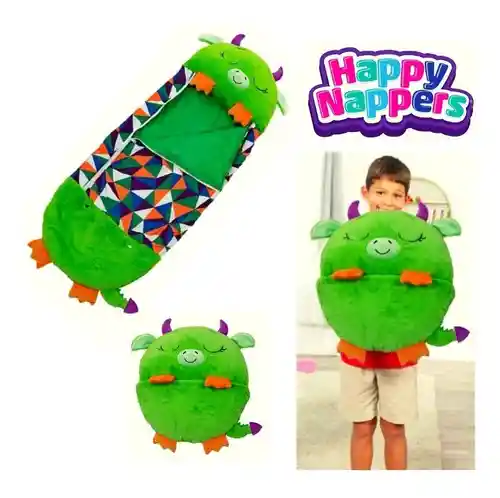 Bolsa De Dormir Niños Peluche Almohada Happy Nappers 1,60m Animal Dragón