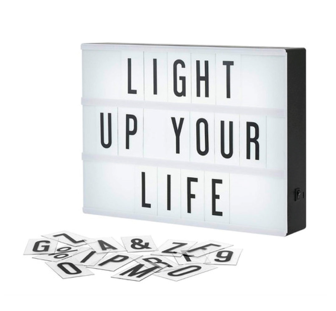 Tablero Led Letras Caja Luminosa Light Box Decoración Vintage - Rappi