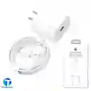 Cargador 20W iPhone - Entrada Tipo C a Lightning