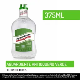 Antioqueño Aguardiente Verde X375Ml