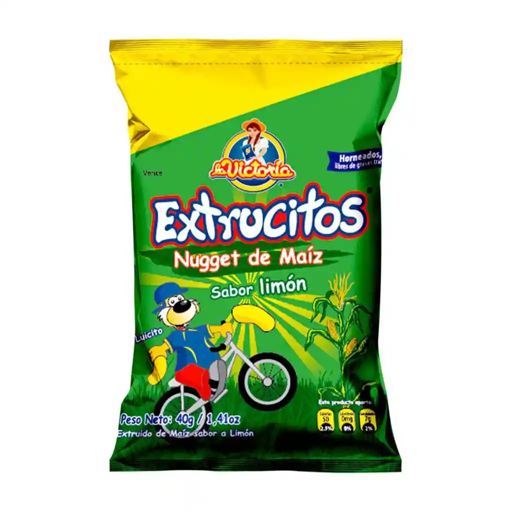 Extrucitos Snack Nugget de Maíz Sabor Limón