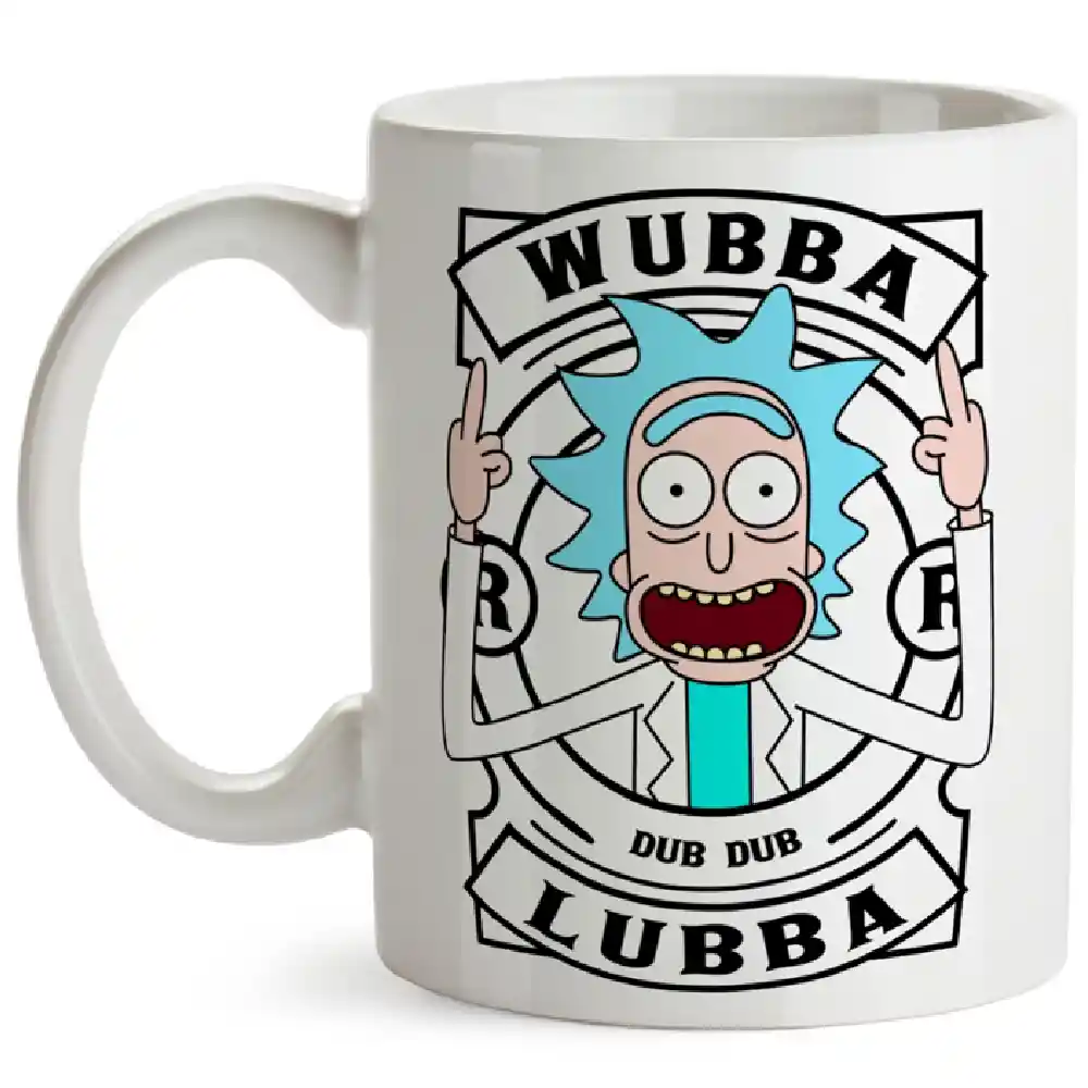 Mug Rick Wubba Lubba Rick And Morty