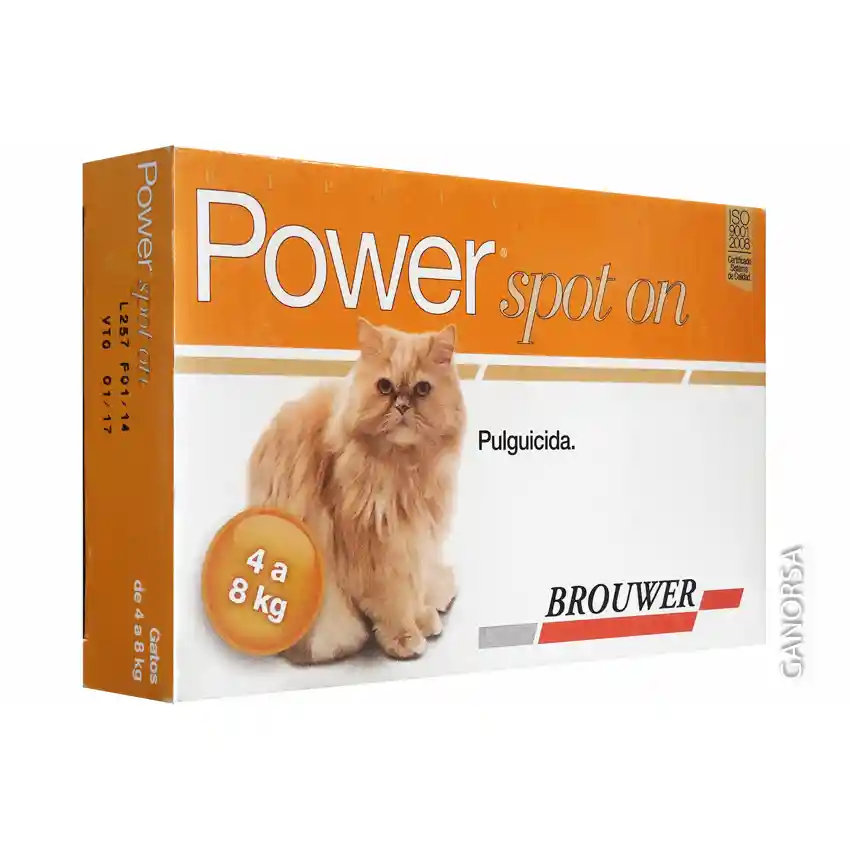 Power Antipulgas Para Gato >4 - 8 Kg 1 Pipeta