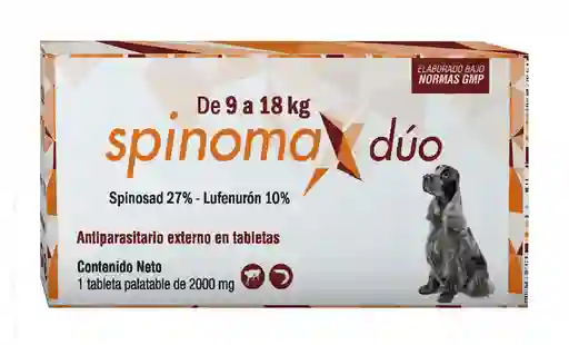 Spinomax Antipulgas para Perro de 9 a 18 kg