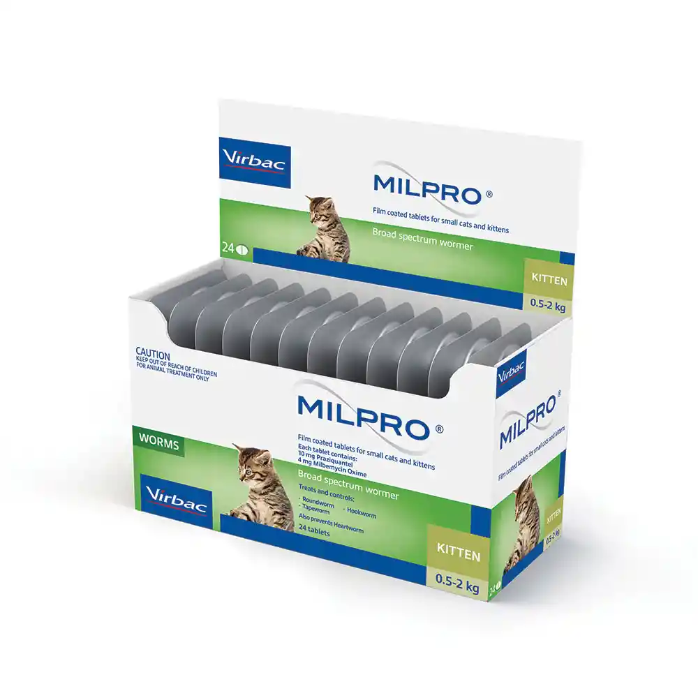 MILPRO KITTEN 4MG/10 MG (2 TABLETAS)