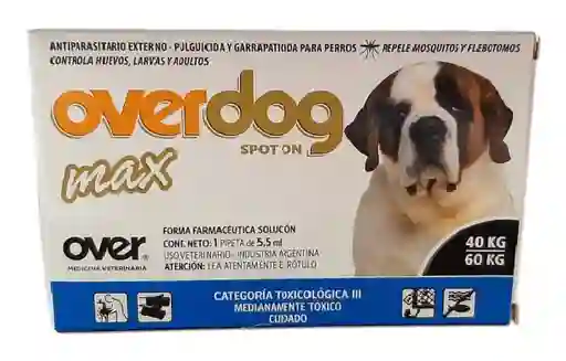 Overdog Antipulgas Para Perro >40 - 60 Kg 1 Pipeta