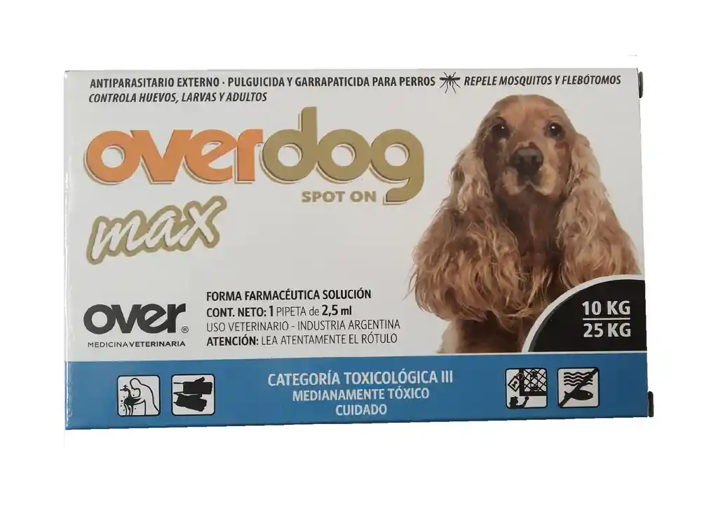 Overdog Antipulgas Para Perro >10 - 25 Kg 1 Pipeta