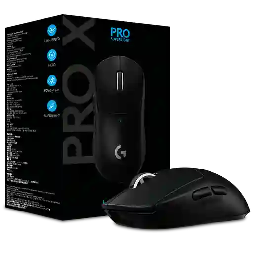 Logitech Mouse Gamer Inalámbrico Pro X Superlight Negro