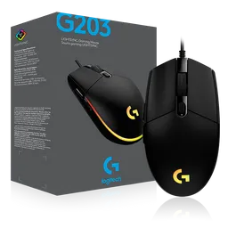 Mouse Gamer Logitech G203 Negro RGB