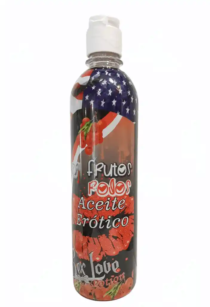 Lubricante, aceite caliente comestible sabor frutos rojos