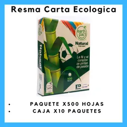 Paquete De Resma Reprograf Carta Ecologica X500 Hojas (cafe)