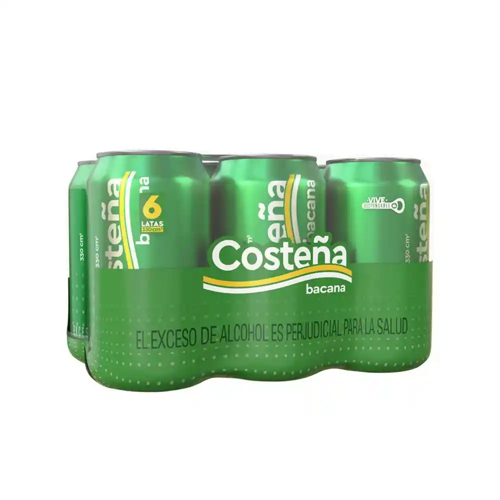 Sixpack Cerveza Costeña Bacana