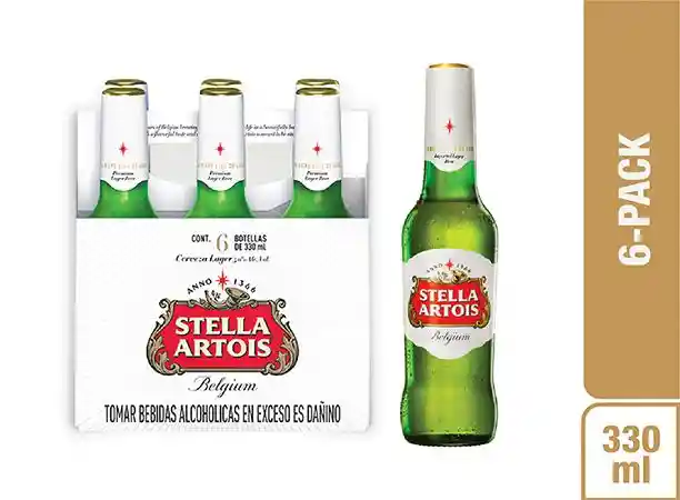 Sixpack Stella Artois BOT 330ml