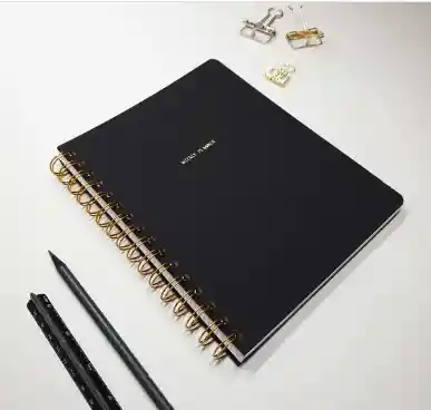 WEEKLY PLANNER | UNDATED BLACK