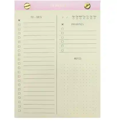 TO DO LIST - NOTEPAD [NOTES] LIGHT PINK