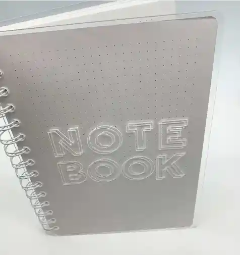 ACRYLIC NOTEBOOK - CLEAR NOTE BOOK XS DOTTED