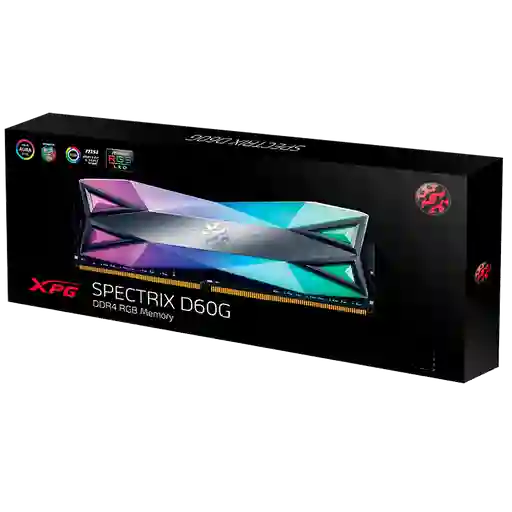 rgb memoria ram pc XPG spectrix d60g ddr4 8gb 3200mhz