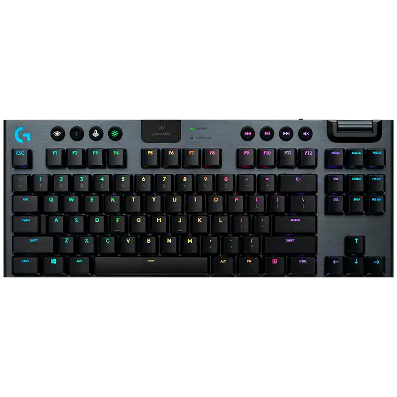 Teclado Gamer Inalámbrico Logitech G915 Tkl Lightspeed Rgb Negro