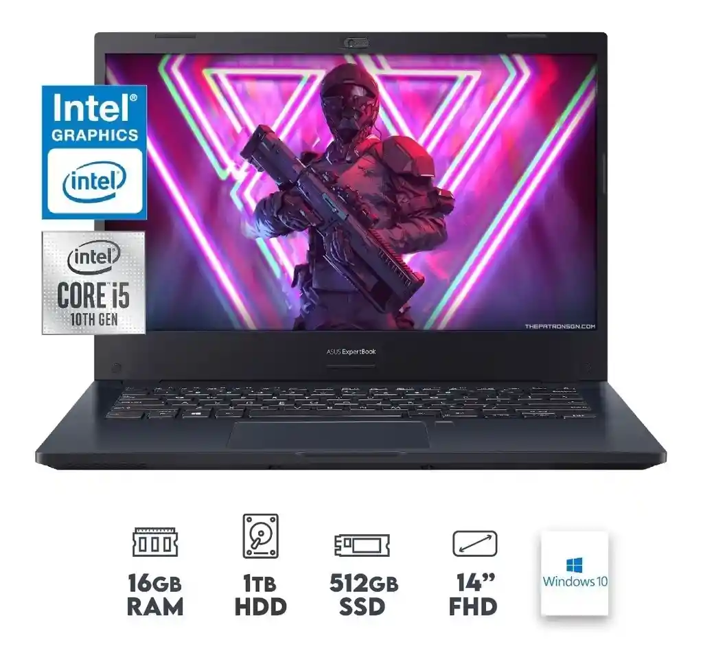 Asus Portátil Expertbook B2451Fa 14 Ci5 16Gb + Ssd 512 + 1Tb