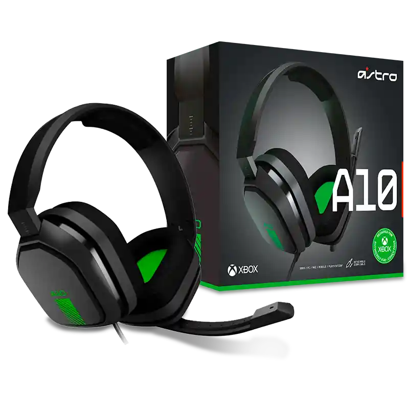 Mac Diadema Gamer Astro A10 Xbox/Pc/ Negro & Verde