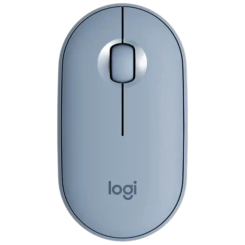 Logitech Mouse Inalambrico Pebble M350 Gris Azulado