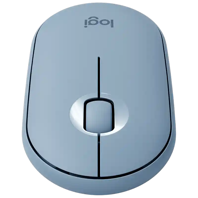 Logitech Mouse Inalambrico Pebble M350 Gris Azulado