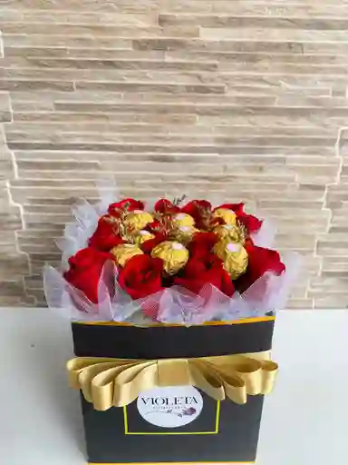 Cuadrado en 24 rosas