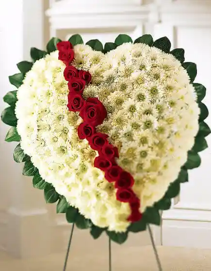  Corazón pompones rosas