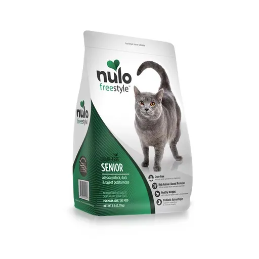 NuloCat Fs Grain Free Senior Alaska Pollock, Duck, & Sweet Potato 5Lb