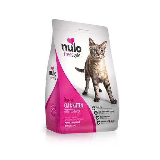 NuloCat Fs Grain Free Kitten & Cat Chicken & Cod 5Lb