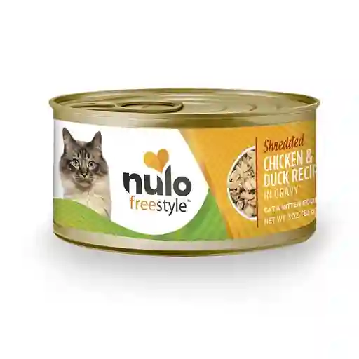 NuloCat Fs Grain Free Shredded-Tirillas Chicken & Duck Lata 3 Oz - 85 Gr