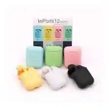 Audífonos   i12 color mate rosados 