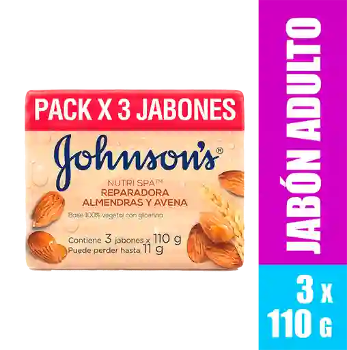 Johnsons Jabón Johnson´S Avena Y Almendras 3 Uds X 110 Gr