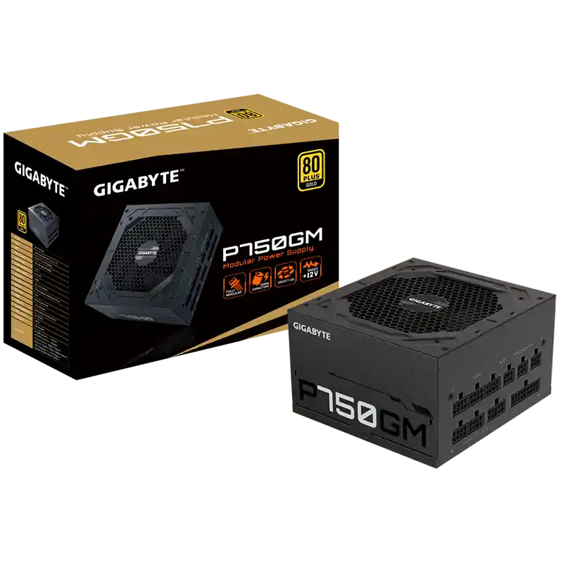 Gigabyte Fuente De Poder P750Gm 750W 80 Plus Gold