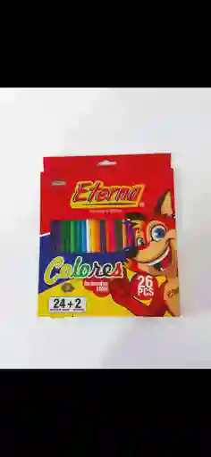 Eterna Caja De Colores X26 Incluye Metalicos
