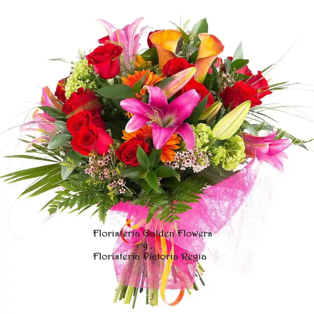 bouquets B 12 Ramo de Mano Tropical 