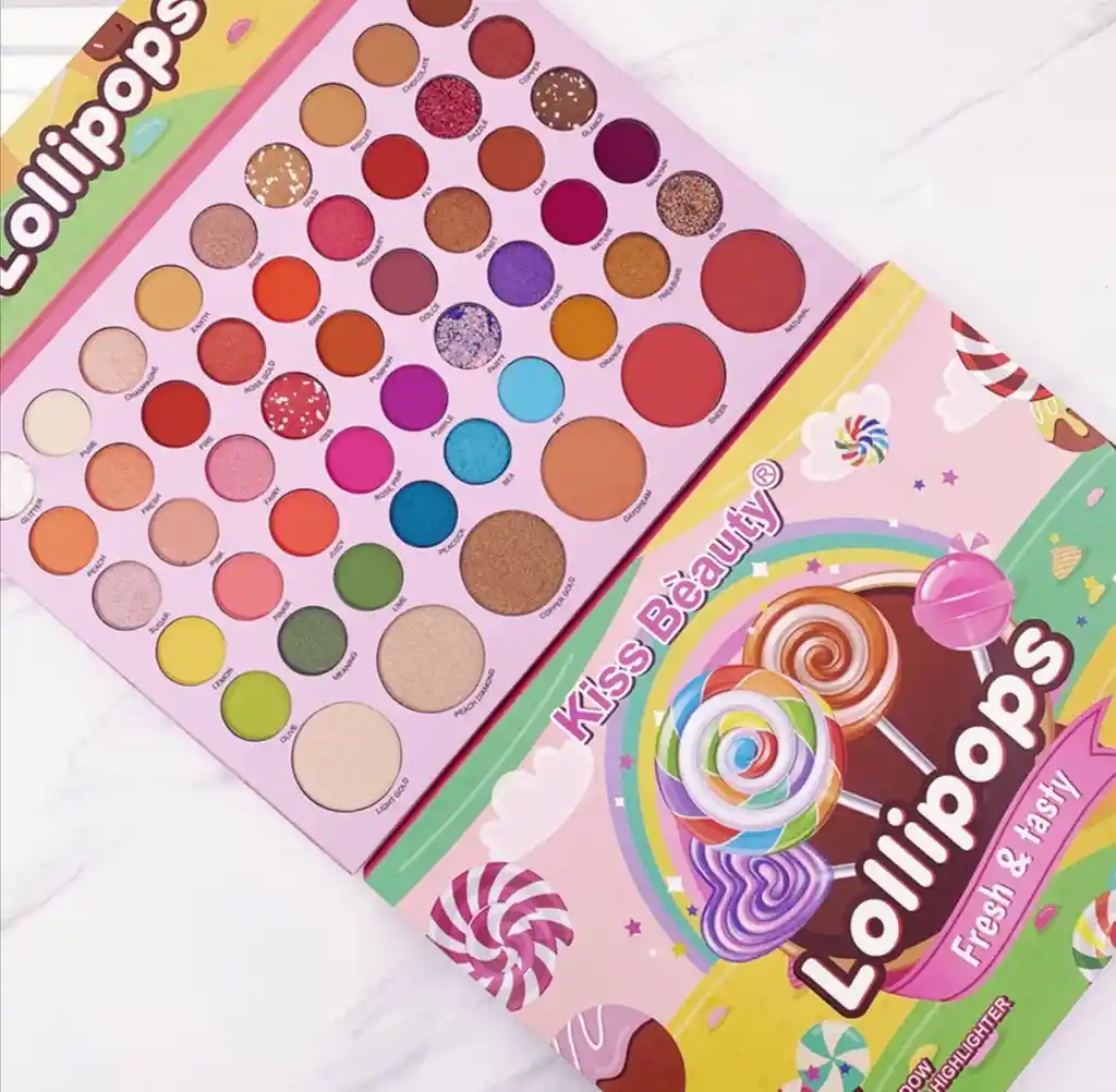 Paleta sombras lollipops kiss beauty